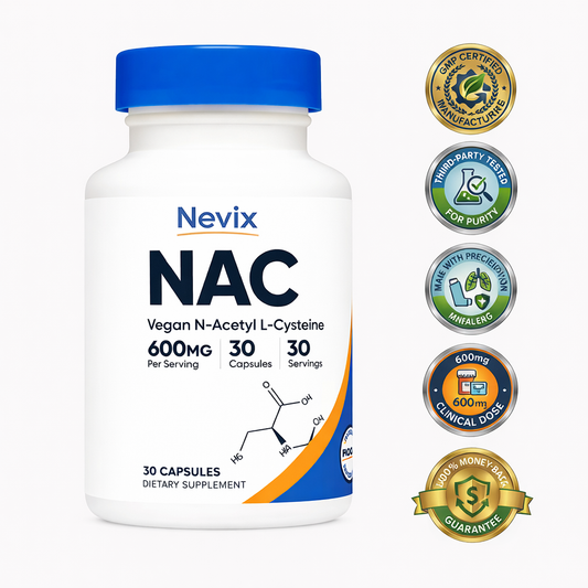 N-Acetyl L-Cysteine (NAC) Supplement Capsules