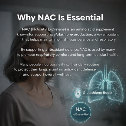 N-Acetyl L-Cysteine (NAC) Supplement Capsules