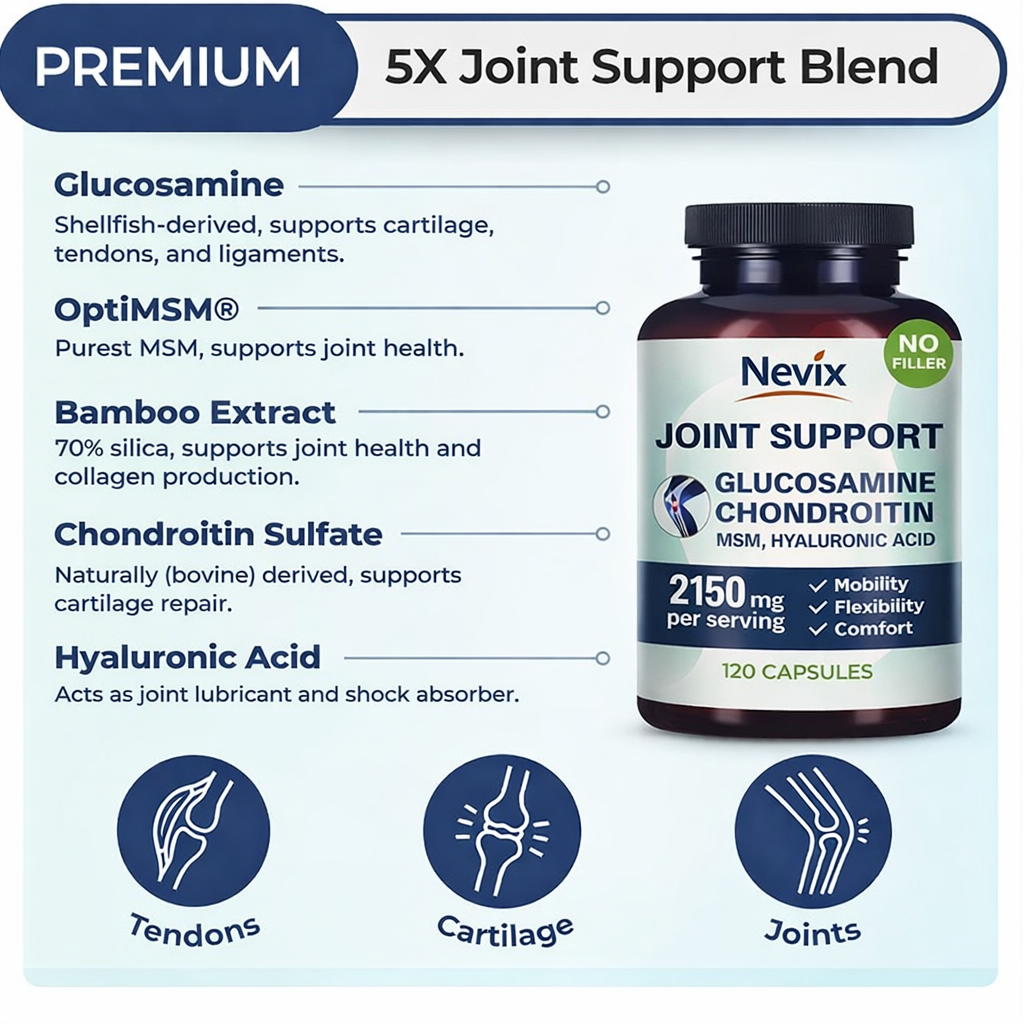 Natural Glucosamine Chondroitin - Joint Support Supplement