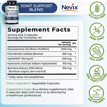 Natural Glucosamine Chondroitin - Joint Support Supplement