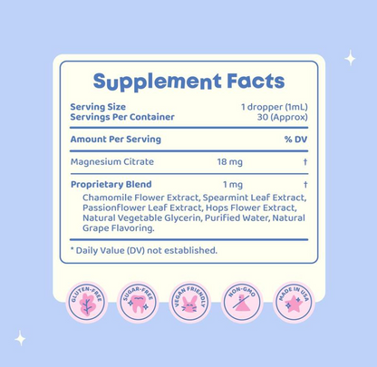 Liquid Magnesium Citrate for Kids - Gentle Calming Support